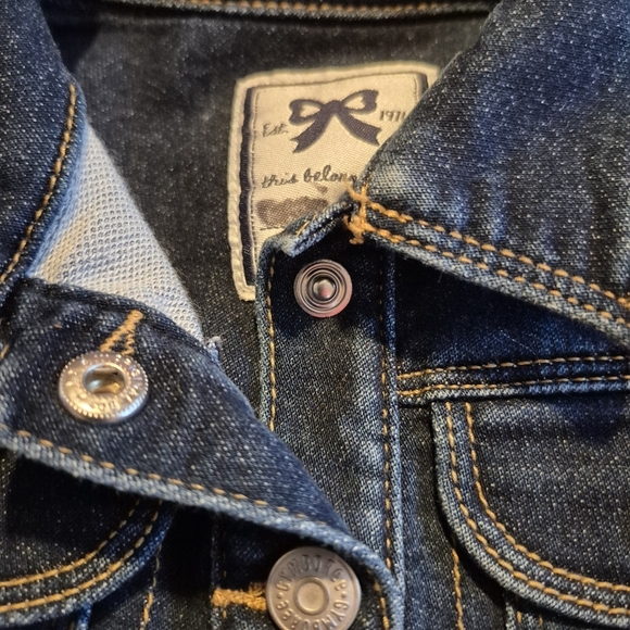 Gymboree girls size 2T stretch jean jacket, VGUC, name on tag - Picture 2 of 5